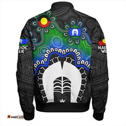 Amazing Aussie Indigenous Australian Aboriginal Naidoc Week Echo Of Ancestors Bomber Jacket