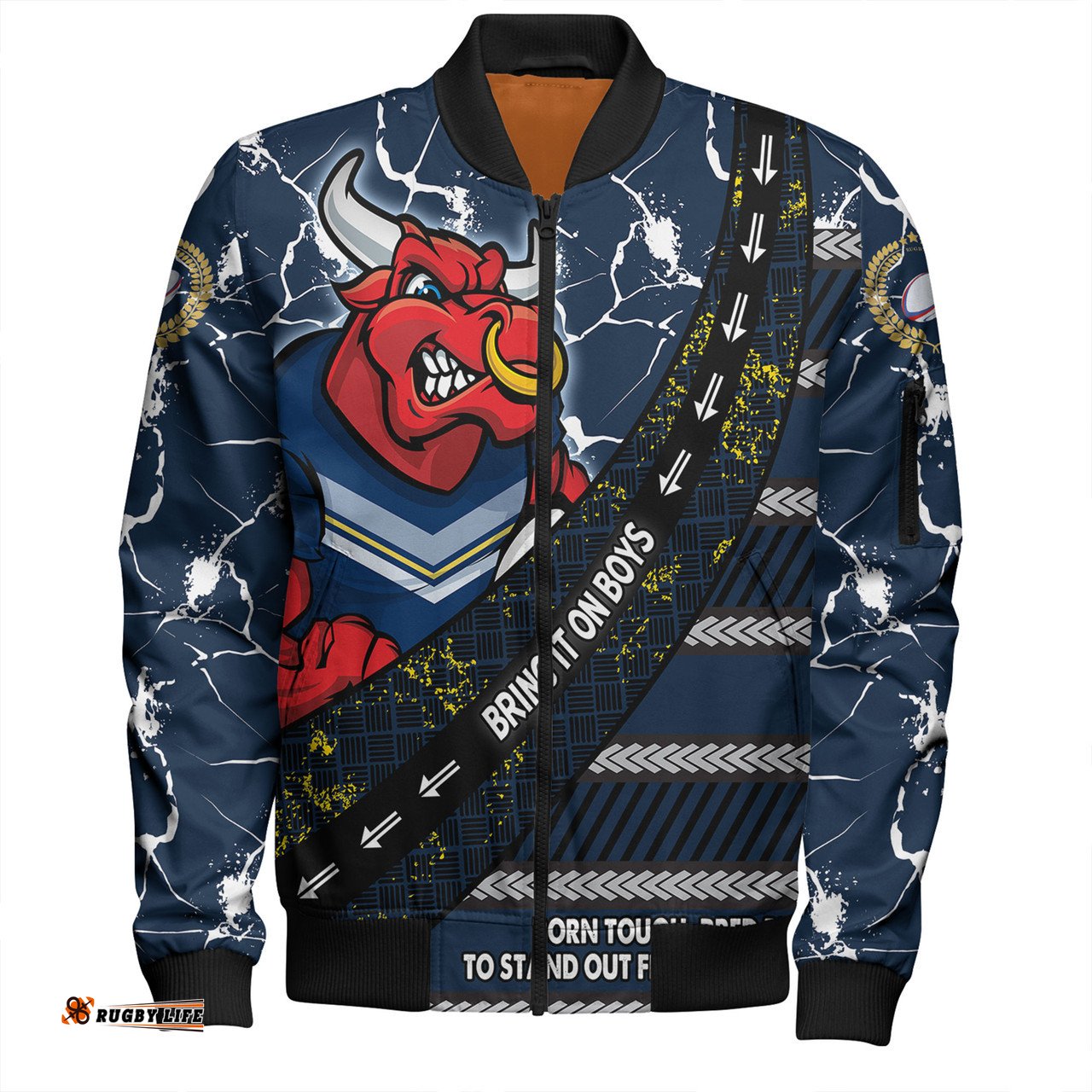 Amazing Aussie North Queensland Cowboys Theme Song For Rugby With Sporty Style Bomber Jacket