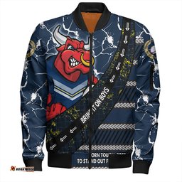 Amazing Aussie North Queensland Cowboys Theme Song For Rugby With Sporty Style Bomber Jacket