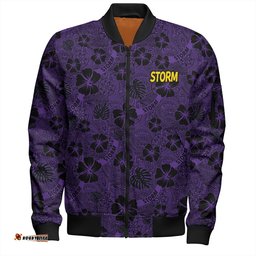 Amazing Aussie Melbourne Storm Scream With Tropical Patterns Bomber Jacket