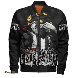 Amazing Aussie Collingwood Full Moon Fever Halloween Supporter Bomber Jacket