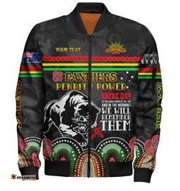 Amazing Aussie Penrith Panthers Anzac Custom Penrith Panthers Power Bomber Jacket