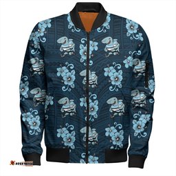 Amazing Aussie Cronulla Sutherland Sharks Sharkies With Maori Patterns Bomber Jacket