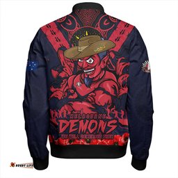Amazing Aussie Melbourne Ripped Legacy Of The Game The ANZAC Spirit Lives On Bomber Jacket