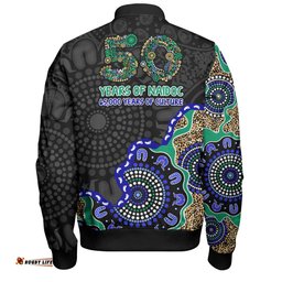 Amazing Aussie Indigenous Australian Aboriginal NAIDOC Fifty Years Cultural Celebration Edition Bomber Jacket