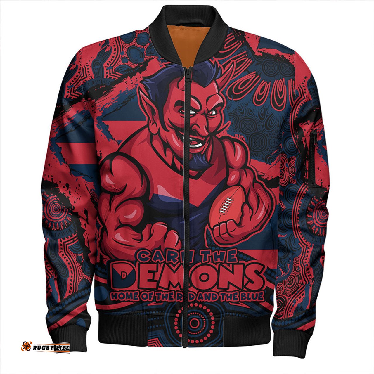 Amazing Aussie Melbourne Blazing Spirit Of Victory Bomber Jacket