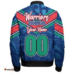 Amazing Aussie New Zealand Warriors Custom Warriors For Life With Aboriginal Style Bomber Jacket