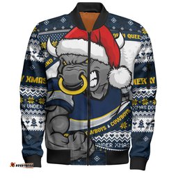 Amazing Aussie North Queensland Cowboys Ugly Knit Style For Christmas Game Fans Bomber Jacket