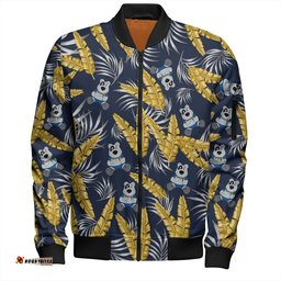 Amazing Aussie North Queensland Cowboys Custom Tropical Patterns North Queensland Cowboys Bomber Jacket