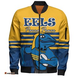 Amazing Aussie Parramatta Eels Custom Parramatta Eels Supporter Bomber Jacket