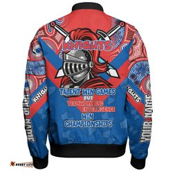 Amazing Aussie Newcastle Knights Sport Custom Talent Win Games But Teamwork And Intelligence Win Championships With Aboriginal Style Bomber Jacket