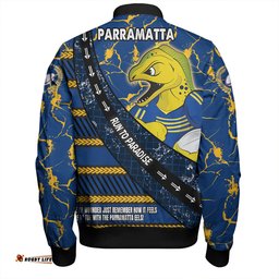 Amazing Aussie Parramatta Eels Sport Theme Song For Rugby With Sporty Style Bomber Jacket