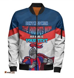 Amazing Aussie Newcastle Knights Mother's Day Screaming Mom and Crazy Fan Bomber Jacket