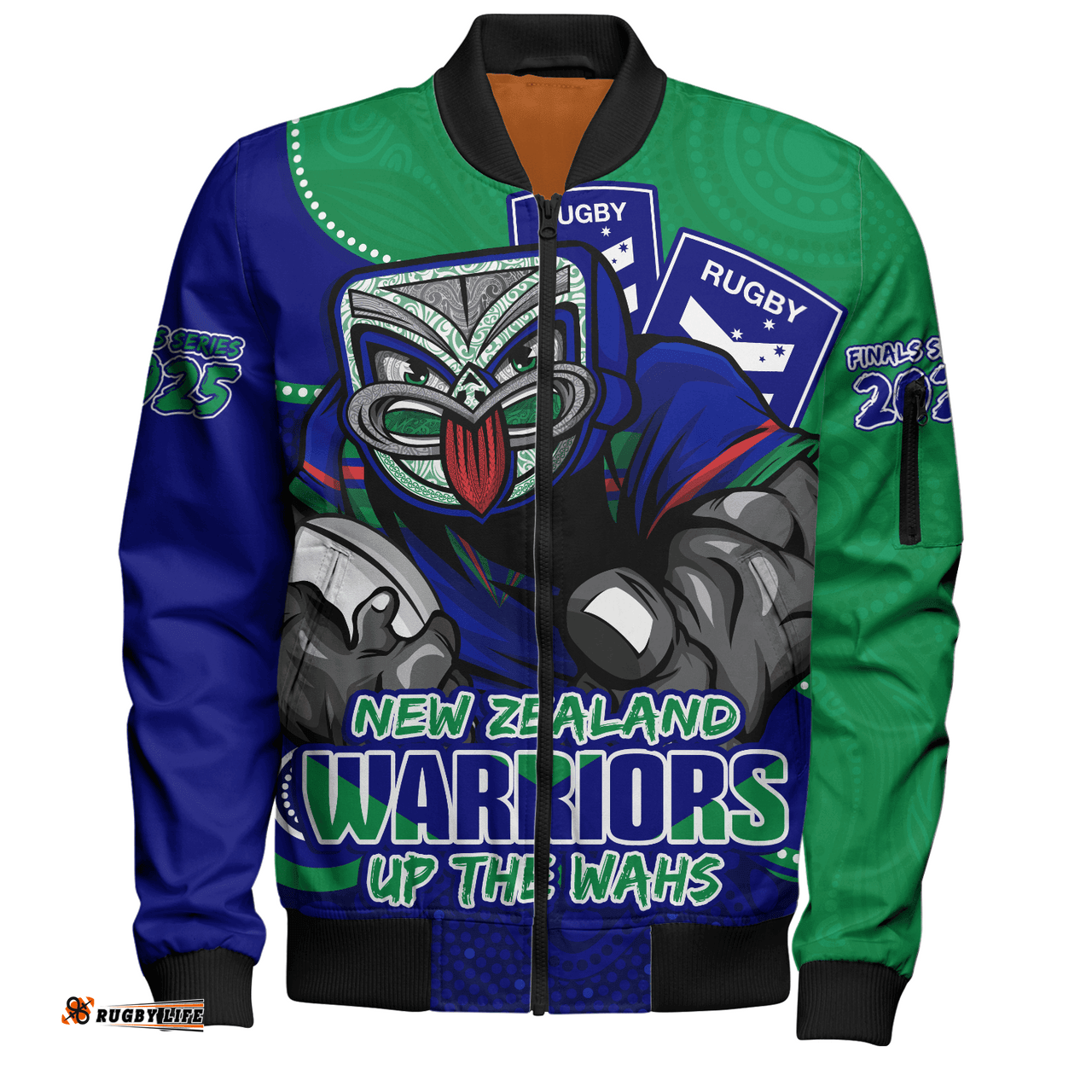 Amazing Aussie New Zealand Warriors Battle For Glory Rugby Finals Edition Bomber Jacket