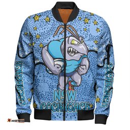 Amazing Aussie New South Wales Cockroaches Custom Team With Dot And Star Patterns For Tough Fan Bomber Jacket