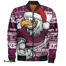 Amazing Aussie Manly Warringah Sea Eagles Ugly Knit Style For Christmas Game Fans Bomber Jacket