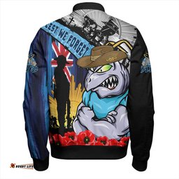 Amazing Aussie New South Wales Blues United In Spirit Anzac Day Tribute Bomber Jacket