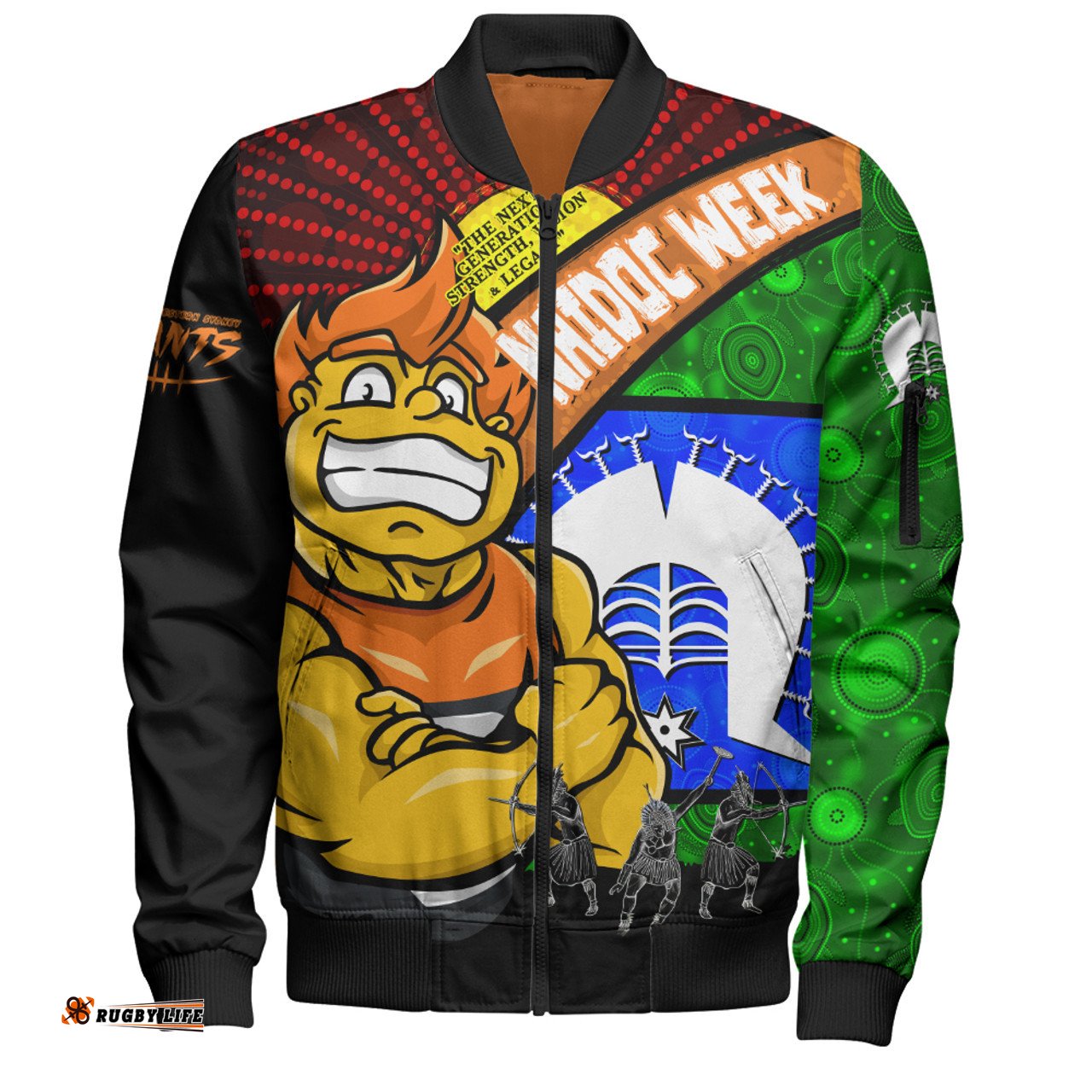 Amazing Aussie GWS GIANTS NAIDOC Week Pride Edition Bomber Jacket