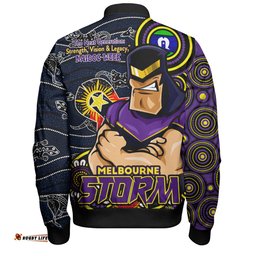 Amazing Aussie Melbourne Storm Spirit Of NAIDOC Series Bomber Jacket