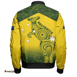 Amazing Aussie Indigenous Australian Aboriginal Dreamtime Kangaroo Australia Pride Bomber Jacket