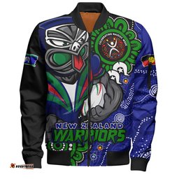 Amazing Aussie New Zealand Warriors Power Through Generations NAIDOC Edition Bomber Jacket