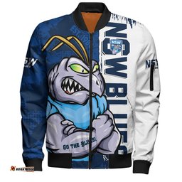 Amazing Aussie New South Wales Blues Blue Blooded Spirit Blues Legacy Bomber Jacket