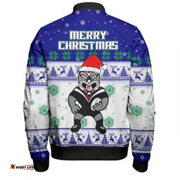 Amazing Aussie New Zealand Warriors Christmas Custom Special Ugly Christmas Bomber Jacket