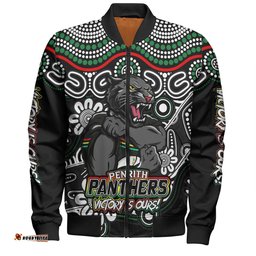 Amazing Aussie Penrith Panthers Aboriginal Inspired Tough Fan Rugby For Life Bomber Jacket