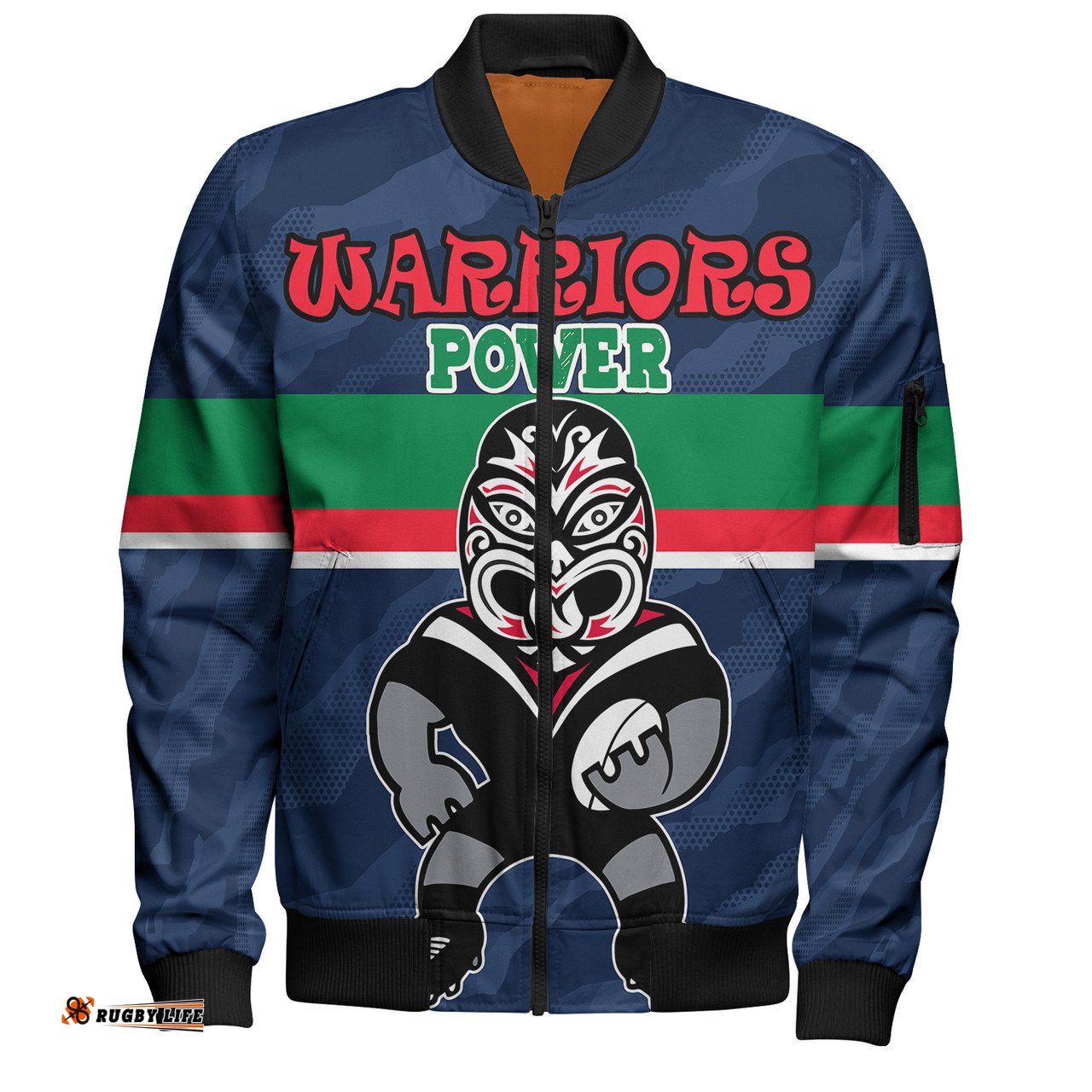 Amazing Aussie New Zealand Warriors Custom Warriors Supporter Bomber Jacket Bomber Jacket