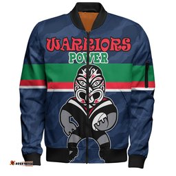 Amazing Aussie New Zealand Warriors Custom Warriors Supporter Bomber Jacket Bomber Jacket