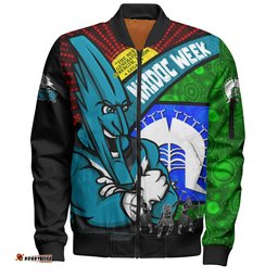 Amazing Aussie Port Adelaide NAIDOC Week Pride Edition Bomber Jacket