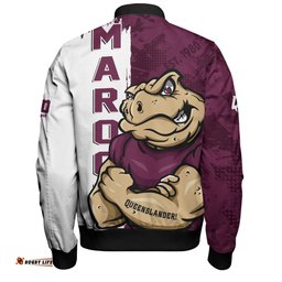 Amazing Aussie Queensland Maroons Queenslander Spirit Maroons Legacy Bomber Jacket