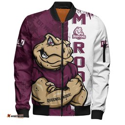 Amazing Aussie Queensland Maroons Queenslander Spirit Maroons Legacy Bomber Jacket