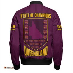 Amazing Aussie Queensland Maroons Dynasty Of Maroons Bomber Jacket