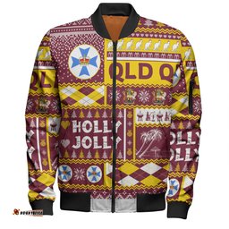 Amazing Aussie Queensland Christmas Holly Jolly Chrissie Bomber Jacket