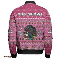 Amazing Aussie Penrith Panthers Christmas Custom Chrissie Spirit Bomber Jacket