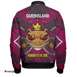 Amazing Aussie Cane Toads Sport Custom Marron To The Core Bomber Jacket