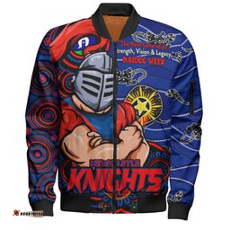 Amazing Aussie Newcastle Knights Spirit Of NAIDOC Series Bomber Jacket