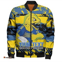 Amazing Aussie Parramatta Eels Sport Theme Song Inspired Bomber Jacket