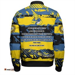 Amazing Aussie Parramatta Eels Sport Theme Song Inspired Bomber Jacket