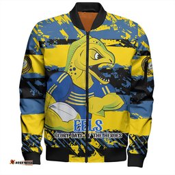 Amazing Aussie Parramatta Eels Sport Theme Song Inspired Bomber Jacket