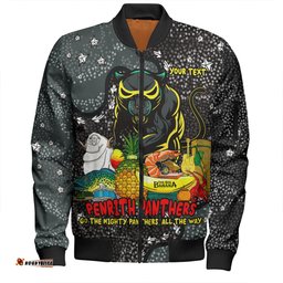 Amazing Aussie Penrith Panthers Custom Australian Big Things Bomber Jacket