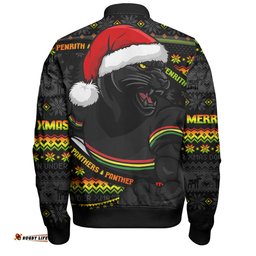 Amazing Aussie Penrith Panthers Ugly Knit Style For Christmas Game Fans Bomber Jacket