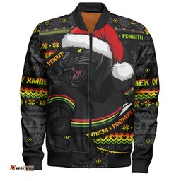 Amazing Aussie Penrith Panthers Ugly Knit Style For Christmas Game Fans Bomber Jacket