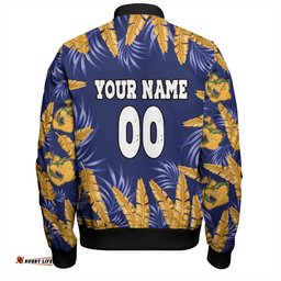 Amazing Aussie Parramatta Eels Custom Tropical Patterns Parramatta Eels Bomber Jacket