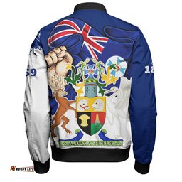 Amazing Aussie Queensland Power Pride And Heritage Crest Bomber Jacket