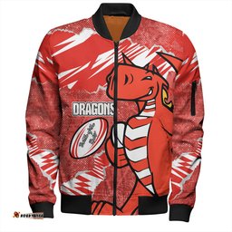 Amazing Aussie St. George Illawarra Dragons Theme Song Bomber Jacket