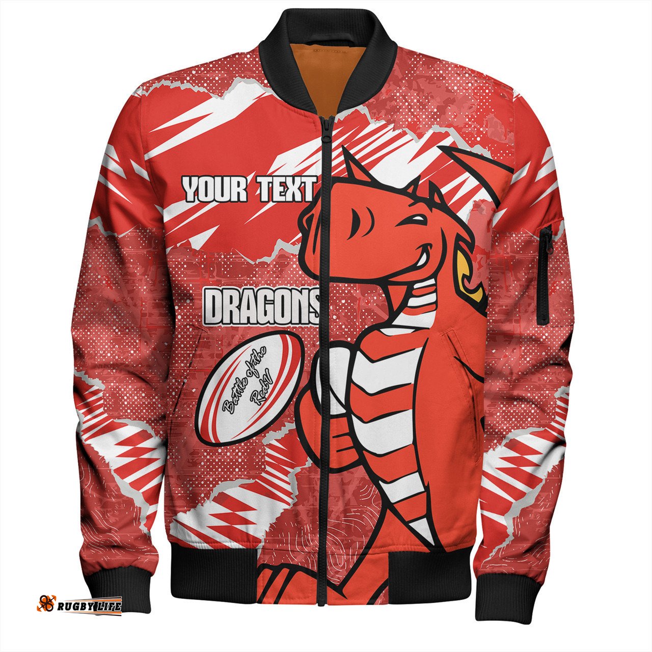 Amazing Aussie St. George Illawarra Dragons Theme Song Bomber Jacket