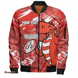 Amazing Aussie St. George Illawarra Dragons Theme Song Bomber Jacket