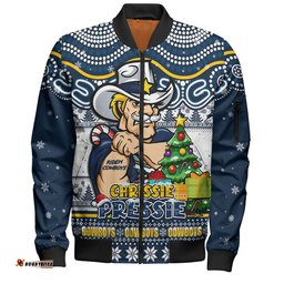 Amazing Aussie North Queensland Cowboys Aussie Ugly Christmas For Die Hard Fan Supporters Bomber Jacket